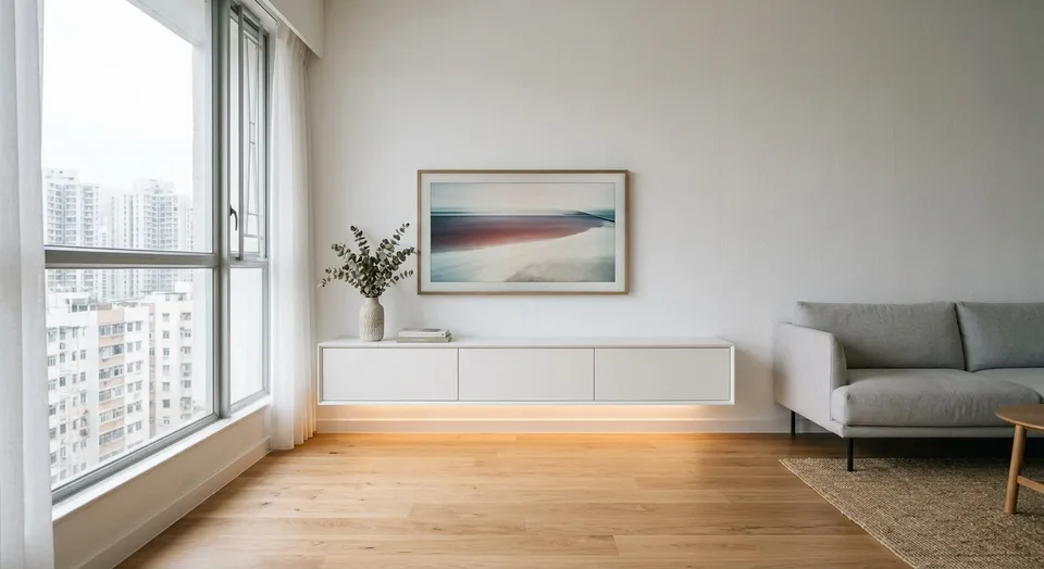 Floating Design: Visual Space Beneath Low Ceilings