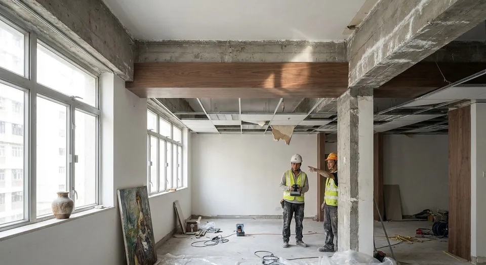 Shanghai Industrial Investment Building: Walls, Ceilings and Structural Conditions