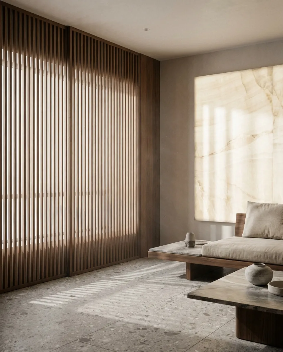 From European Character to Japanese Calm: Materials and Light