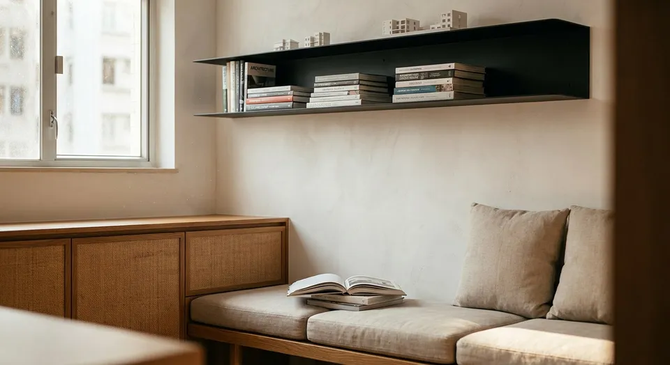 Reading Corners in Compact Spaces: Aluminium and Timber