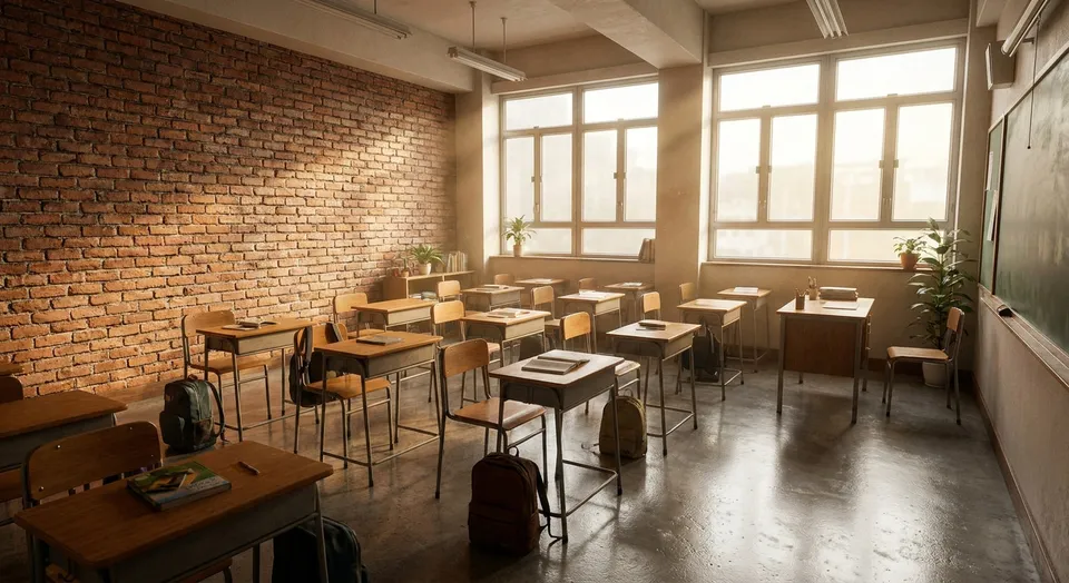 Brick in School Design: Material Properties and Spatial Applications