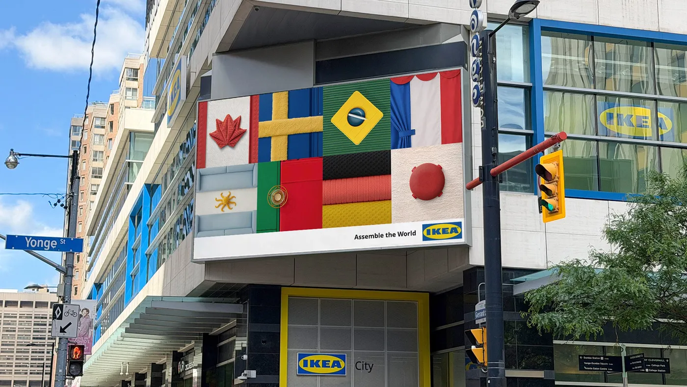 IKEA Canada arranges familiar homeware into World Cup team flags — 靈感參考圖片 3