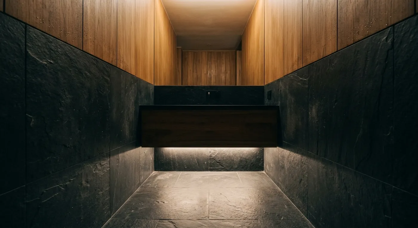 BoND designs "dark and enveloping" private sauna in New York — CLAY Interior Design